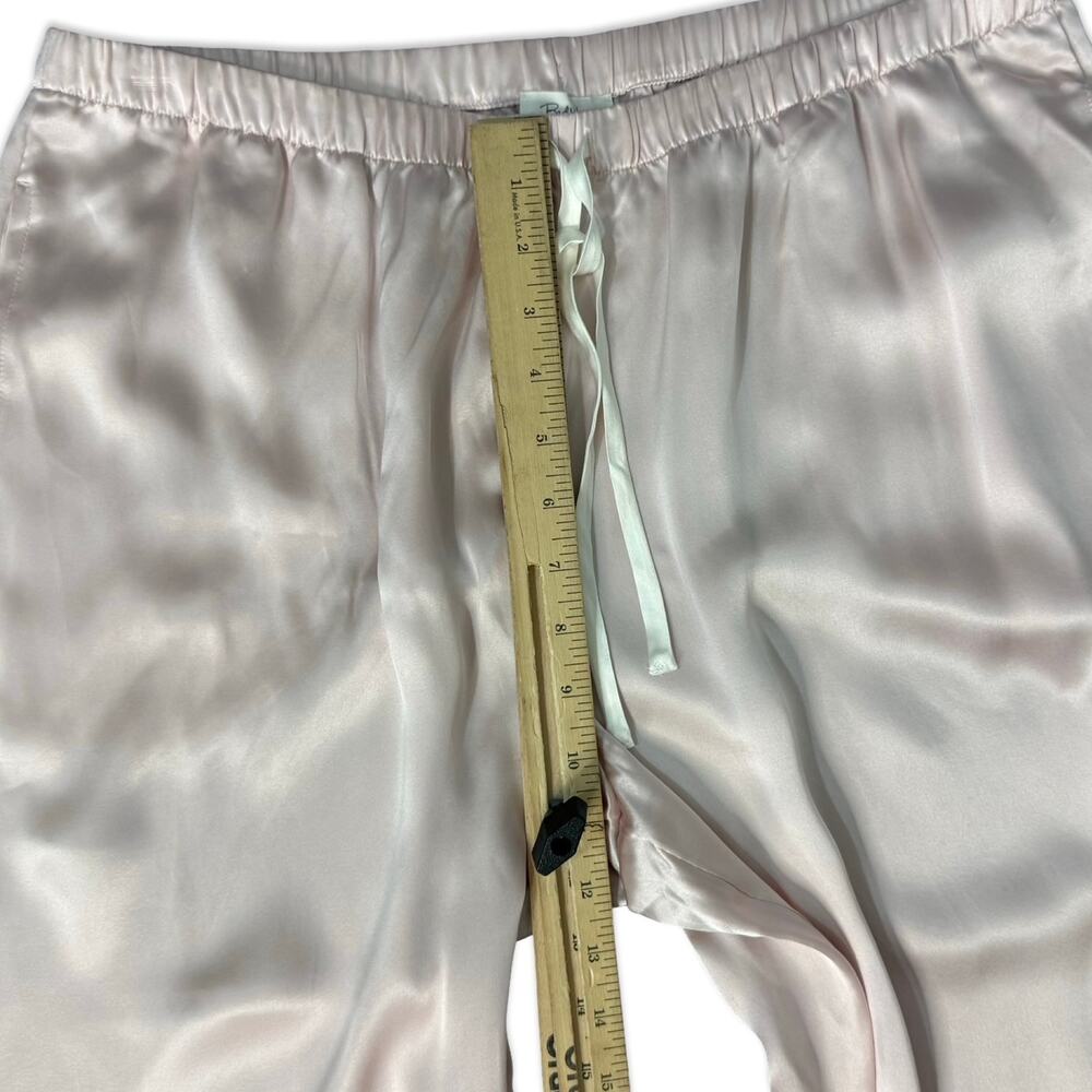 BedHead Baby Pink 100% Silk Matching PJ Luxury Pajama Set Tank Pants size L - Picture 7 of 16